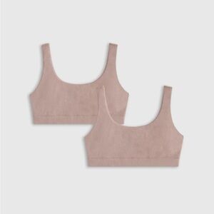 quince Organic Cotton Tank Bralette (2-pack)